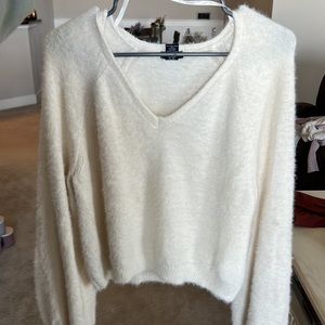 White super soft sweater